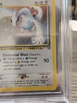 2000 POKEMON NEO GENESIS UNLIMITED HOLO #9 LUGIA BGS 9 - Image 4