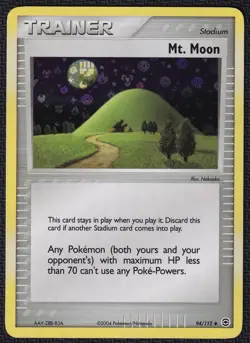 Pokemon Mt. Moon 94/112 Reverse Holo EX FireRed & LeafGreen - Image 1