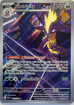 Toxtricity 103/094 Illustration Rare Phantasmal Flames Pokemon Near Mint - Image 1