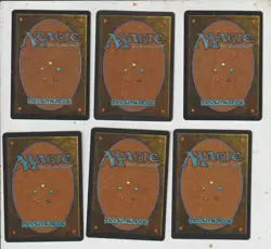 Lot x6 cartes UNLIMITED Warp Artifact, Bog Wraith...MAGIC MTG ENGLISH 1993 EX-NM - Image 2