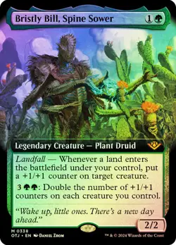 MTG - Bristly Bill, Spine sower - NM - OTJ - *Foil* - Image 1