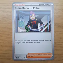 Team Rocket's Petrel #176/182 SV Destined Rivals Uncommon Pokemon 2025 TCG Card - Image 1