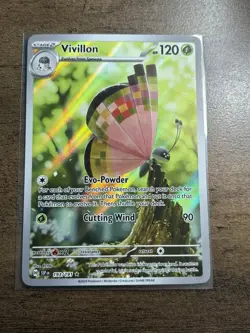 Pokemon TCG Vivillon Illustration Rare Card Surging Sparks 193/191 NM/M - Image 1