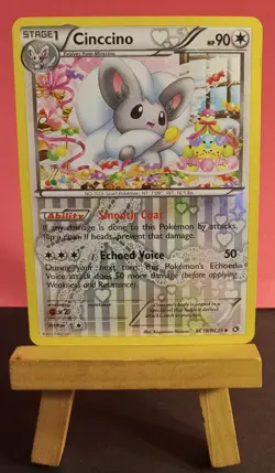 Pokemon TCG Cinccino RC19/RC25 Legendary Treasures Radiant Collection Holo LP - Image 3