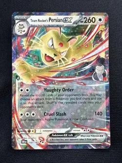 Pokemon Team Rocket's Persian ex 150/182 Ultra Rare Destined Rivals NM - Image 2