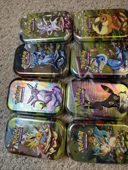 Pokemon Prismatic Evolution Tin Art Set Eeveelutions with bonus eevee plushie - Image 2
