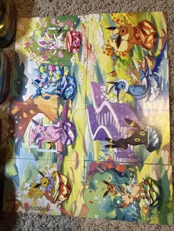 Pokemon Prismatic Evolution Tin Art Set Eeveelutions with bonus eevee plushie - Image 3