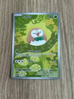 Pokemon TCG - Rowlet 090/088 - Perfect Order - Illustration Rare Card - NM - Image 1