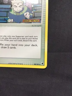 Pokemon Cards: EX Dragon Frontiers Reverse Holo: Professor Oak's Research 80/101 - Image 5
