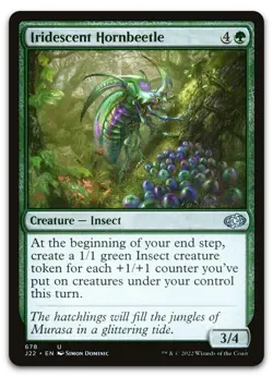 Iridescent Hornbeetle #678 (NM) Jumpstart 2022 J22 Magic MTG - Image 1