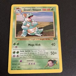 Giovanni's Nidoqueen 23/132, Rare non holo Unlimited Gym Challenge Pokemon Card - Image 1