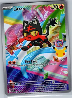 Litten 044 ME: Mega Evolution Promo - Pokemon Card - NM - Image 1
