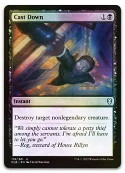 Cast Down #119 (Foil) (NM) Baldur's Gate CLB Magic MTG - Image 1