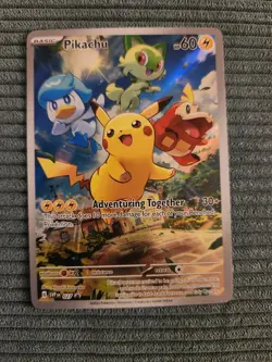 Pikachu Pokemon TCG 027 Sv: Scarlet & Violet Promo Cards Holo-NM - Image 1