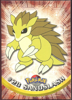 Topps Pokemon Sandslash Non Holo 28 Series 1 Card Blue Topps Trading Card LP - Image 1