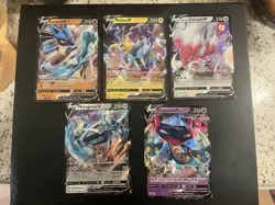 Pokemon TCG V Holo Card Lot (10 Cards) - Image 1