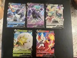 Pokemon TCG V Holo Card Lot (10 Cards) - Image 2