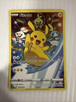 Pikachu SWSH020 SWSH: Sword & Shield Promo Cards Holo - Image 1