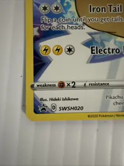 Pikachu SWSH020 SWSH: Sword & Shield Promo Cards Holo - Image 2