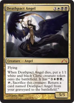MTG Deathpact Angel - Foil, Gatecrash, Moderately Played, English - Image 1