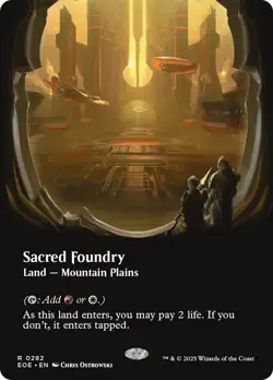 Sacred Foundry (Borderless) [Edge of Eternities] Foil Near Mint - Image 1