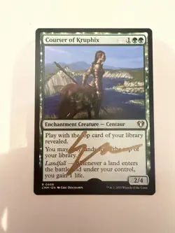 MTG Courser of Kruphix CMM #888 Regular Signed AP Eric Deschamps NM/M - Image 1