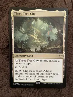 Wizards of the Coast Three Tree City Bloomburrow Legendary Land Rare 0260 - Image 1
