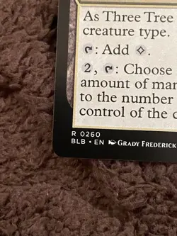 Wizards of the Coast Three Tree City Bloomburrow Legendary Land Rare 0260 - Image 5