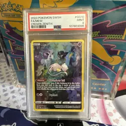 2023 POKEMON SWORD & SHIELD CROWN ZENITH #GG10 FULL ART/MEW PSA 9 - Image 1