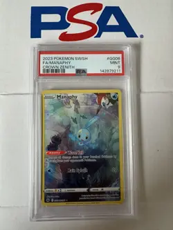 2023 Pokemon SWSH Crown Zenith Manaphy Galarian Gallery #GG06/GG70 PSA 9 - Image 1