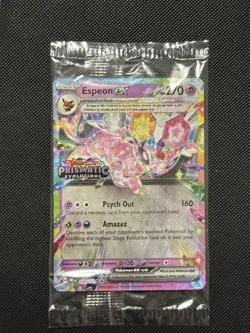 SEALED Stamped Promo Pokemon Prismatic Evolutions - Espeon Ex - 034/131 - MINT - Image 2