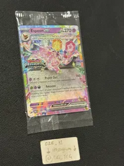 SEALED Stamped Promo Pokemon Prismatic Evolutions - Espeon Ex - 034/131 - MINT - Image 3