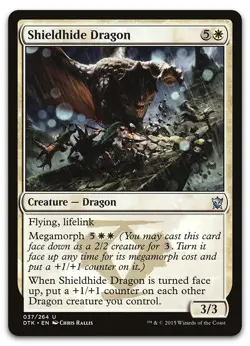 Shieldhide Dragon #37 (LP) Dragons of Tarkir DTK Magic MTG - Image 1