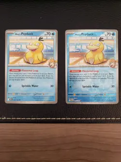 Pokemon TCG SV Destined Rivals - Misty's Psyduck #45 Reverse Holo and Holo - Image 1