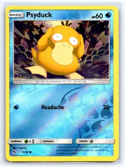 Hidden Fates Pokemon TCG Psyduck 11/68 REVERSE FOIL - Image 1