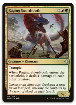 Raging Swordtooth #226 (NM) Ixalan XLN Magic MTG - Image 1