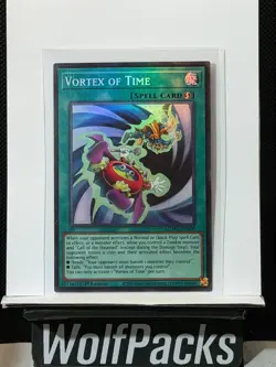 Yu-Gi-Oh! Maze of Muertos - Vortex of Time MZMU-EN009 1st Edition Super Rare - Image 1