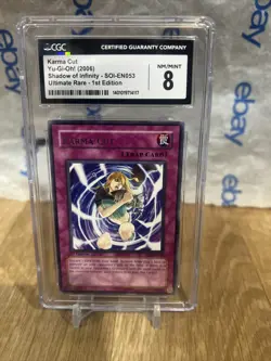 YUGIOH KARMA CUT 1st Edition SOI-EN053 Cgc 8 Graded - Image 1
