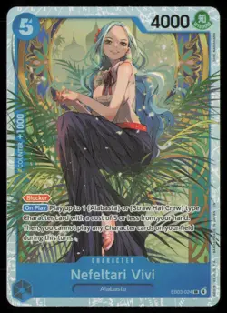 2026 ONE PIECE HEROINES EDITION #EB03-024 NEFELTARI VIVI SUPER RARE - Image 1