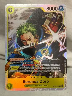 One Piece Roronoa Zoro SR ST29-014 egghead starter deck 29 alt art - Image 1