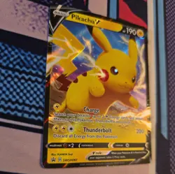 Pikachu V SWSH061 Full Art Holo Card Sword And Shield Pokemon Card - Image 2