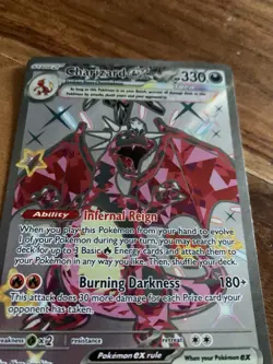 Pokemon TCG Charizard SVP 074 - English Black Star Promo Full Art Card - Image 5