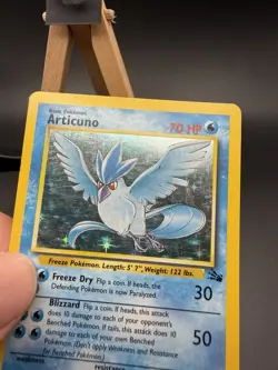 Pokemon TCG Articuno Holo Rare Unlimited Card 2/62 Fossil Set 1999 WOTC LP/MP - Image 2