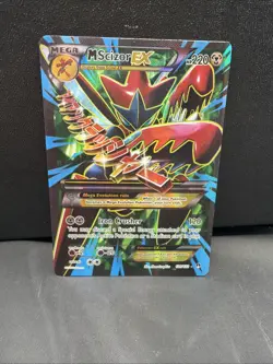Pokemon TCG M Scizor EX Full Art Holo Card 120/122 Breakpoint Mega Ultra Rare - Image 1