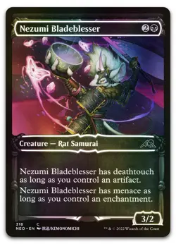 Nezumi Bladeblesser (Showcase) #318 (Foil) NM Kamigawa Neon Dynasty Magic MTG - Image 1
