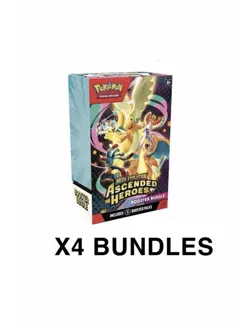 Pokemon TCG Mega Evolution Ascended Heroes Booster Bundle x4 | PRESALE - Image 1