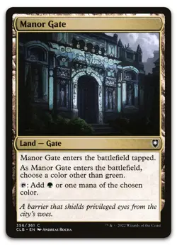 Manor Gate #356 (NM) Baldur's Gate CLB Magic MTG - Image 1
