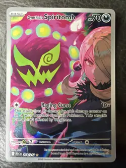 Pokemon TCG Cynthia's Spiritomb 244/217 ME: Ascended Heroes Illustration Rare - Image 1