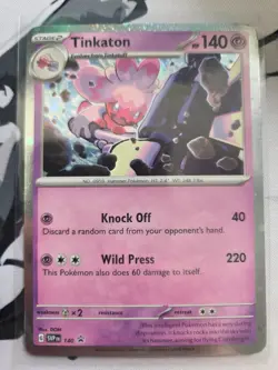Pokemon TCG SVP140 Tinkaton Stellar Crown Black Star Promo - Image 1