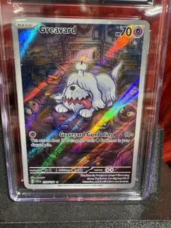 2023 Pokemon Greavard 214/198 CGC 9 Mint Illustration Rare Scarlet & Violet - Image 2